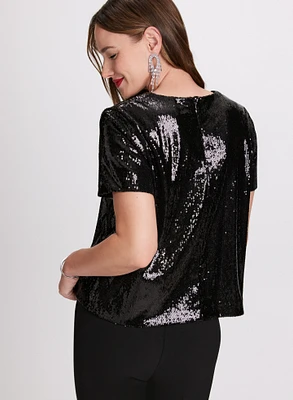 Sequined Embellished Top