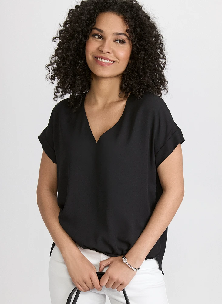 Blouse à ourlet bullé