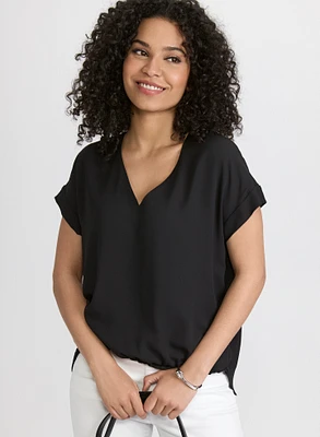 Blouse à ourlet bullé