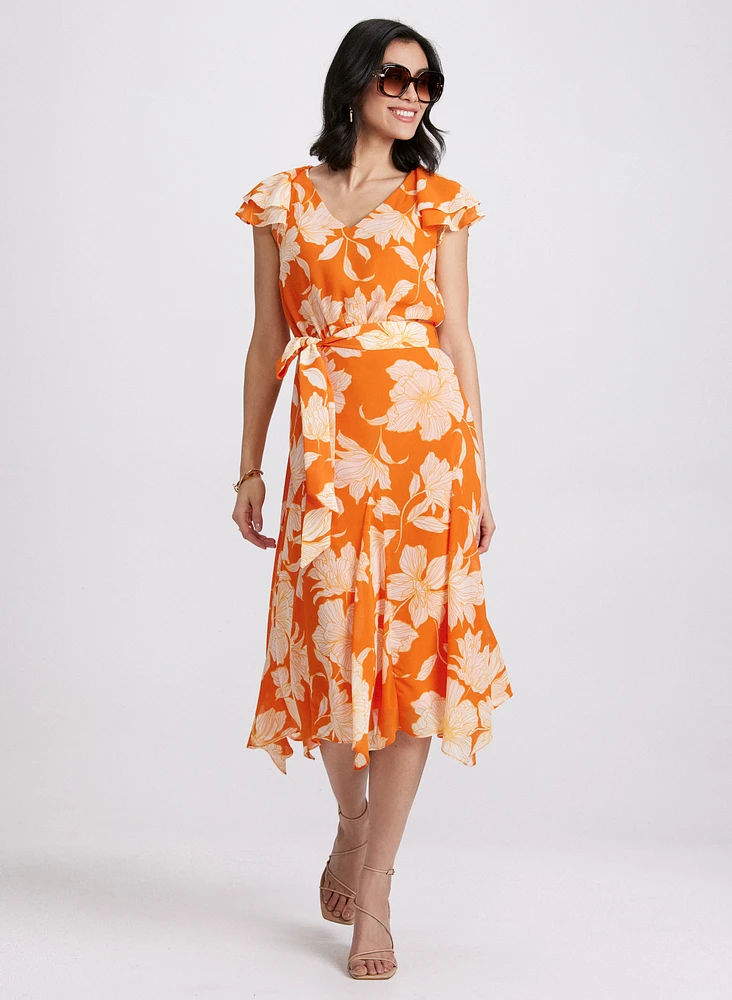 Robe midi florale