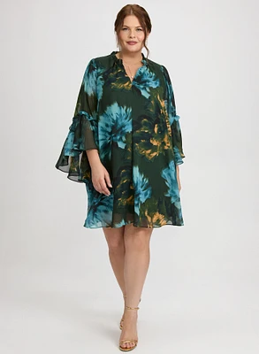 Robe en chiffon florale