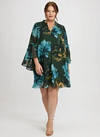Robe en chiffon florale