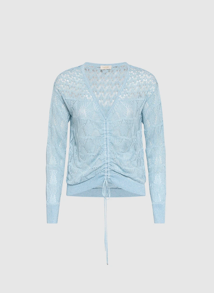 Pull en tricot pointelle