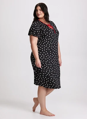 Polka Dot Night Gown