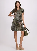 Robe à motif paon