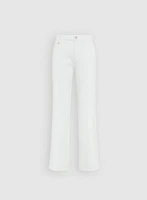 Tonal Embroidered Straight-Leg Jeans