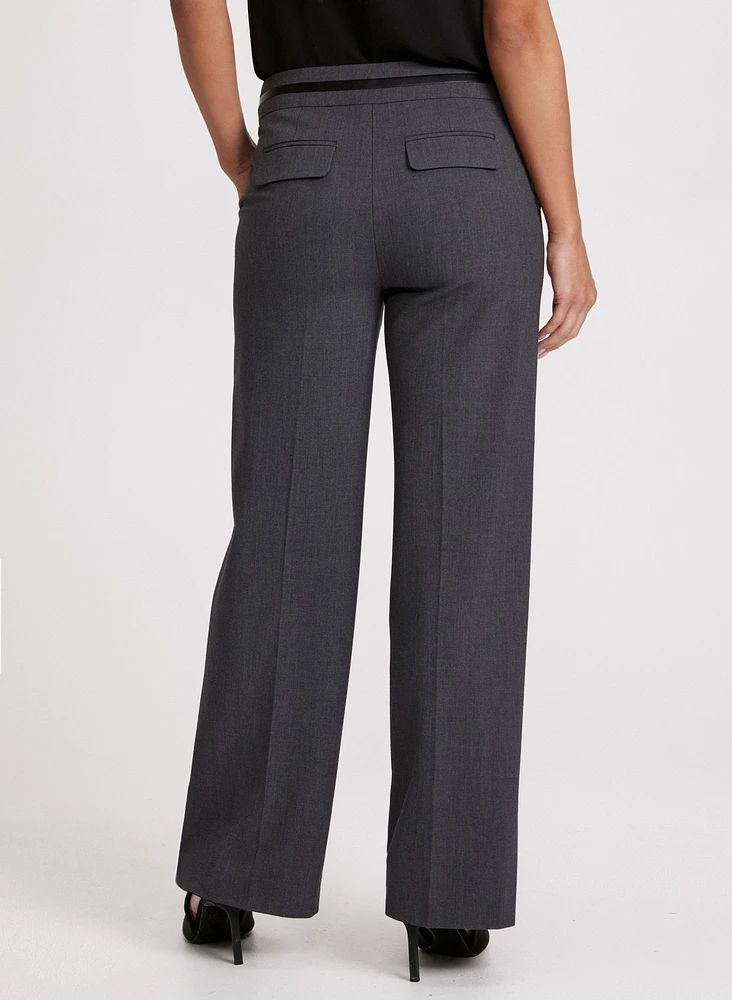 Pantalon Olivia à jambe large– court