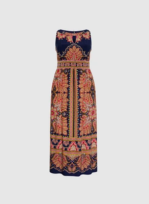 Robe maxi à motif paisley