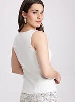 Camisole en tricot côtel