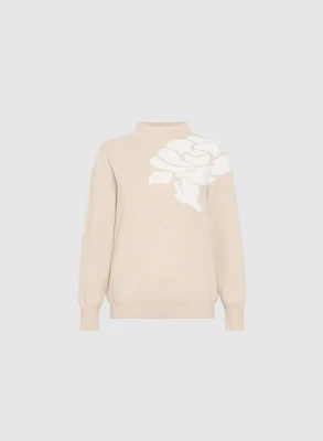 Floral Jacquard Sweater