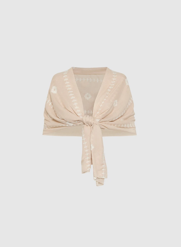 Lightweight Embroidered Wrap