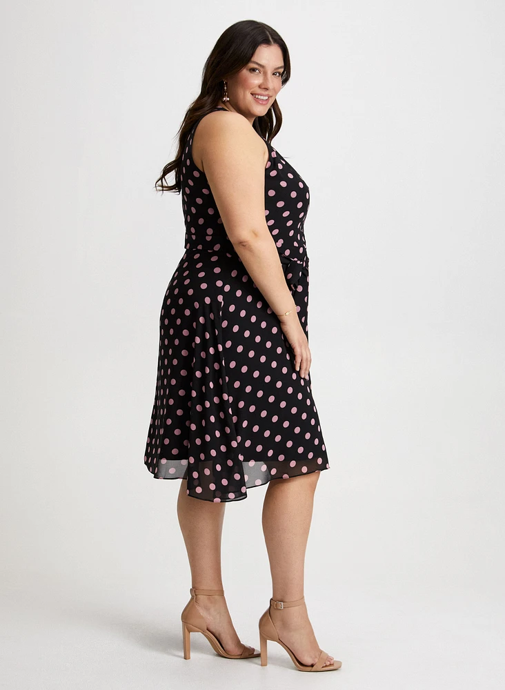 Polka Dot Print Dress