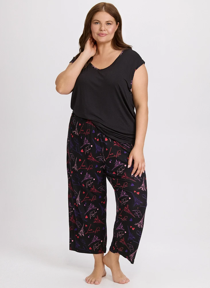 Paris Print Pyjama Set