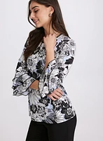 Floral Bell Sleeve Top