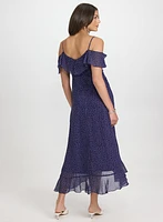 Polka Dot Chiffon Dress
