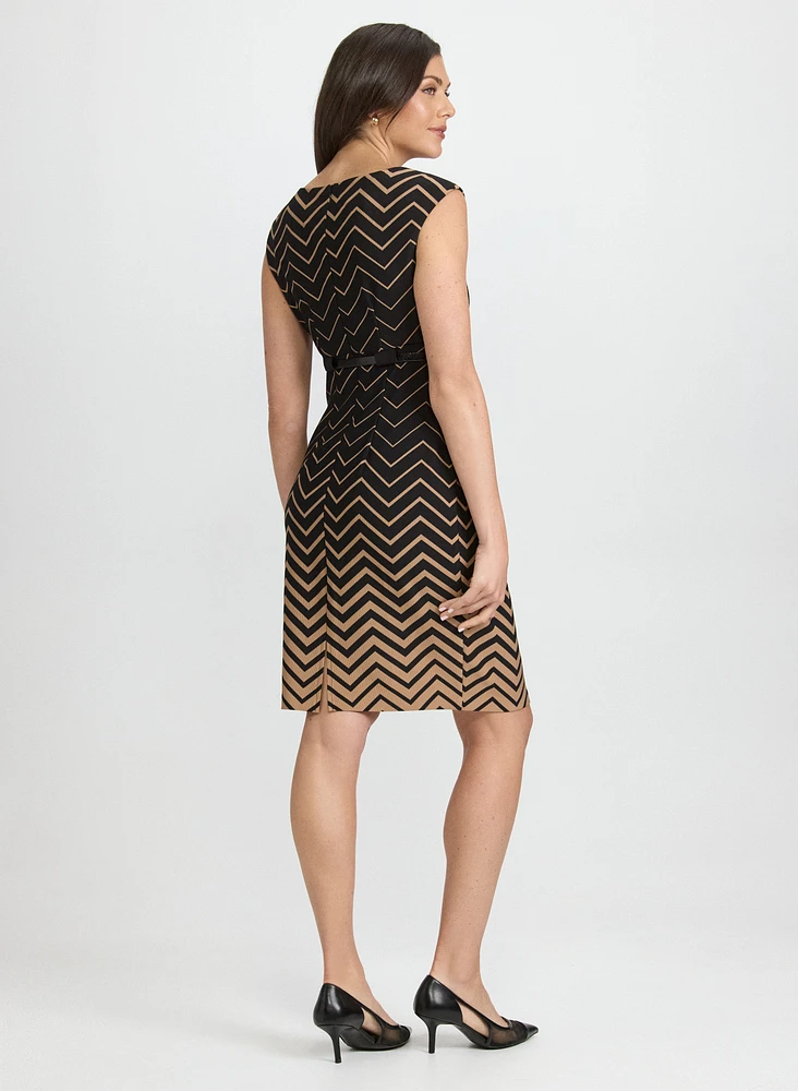 Zigzag Print Dress