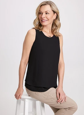 Layered Crepe Blouse