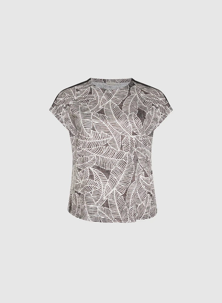 Leaf Print T-Shirt