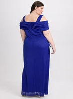 Robe brillante en filet