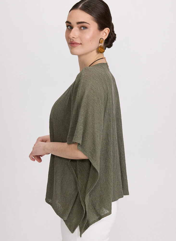 Poncho-Style Layering Top