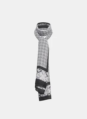 Mixed Geometric Print Scarf