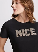 T-shirt à imprimé texte