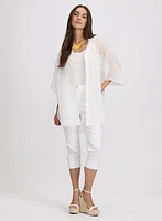 Blouse en coton à motif carreauté
