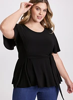 Peplum Hem Top