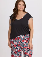 Tropical Print Pyjama Set