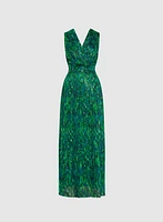 Chiffon Abstract Print Dress