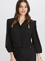 Chain Tassel Detail Blouse