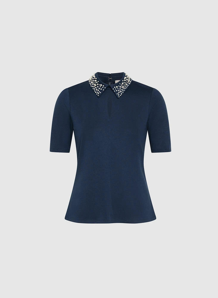 Pearl Detail Top