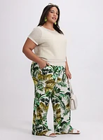 Pantalon Olivia à motif tropical