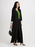 Olivia Slit Hem Wide-Leg Pants - Regular