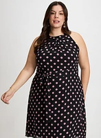 Polka Dot Print Dress