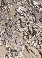 Robe à motif floral en paillettes