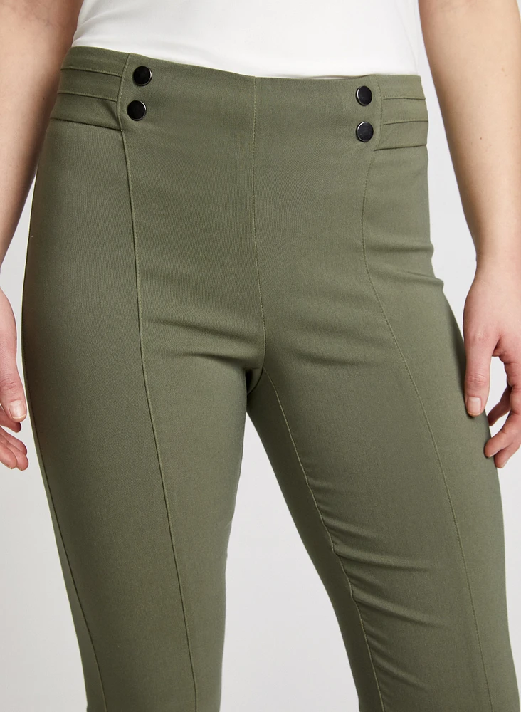 Slim Leg Pull-on Bengaline Pants