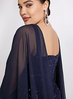 Layered Capelet Dress