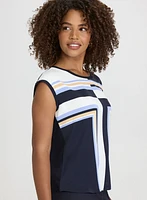 Geometric Print Top