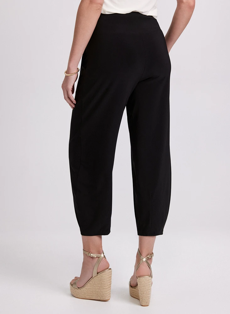 Pull-On Wide-Leg Capris