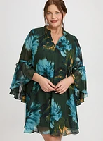Robe en chiffon florale