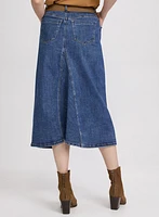 Jupe midi en denim
