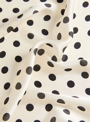 Dot Print Square Scarf