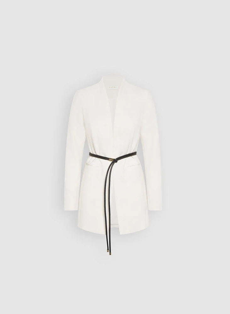 Belted Longline Blazer