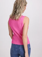 Camisole en tricot côtel