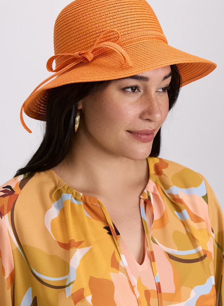 Straw Cloche Hat