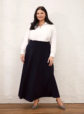 Pull-On Maxi Skirt With Pockets