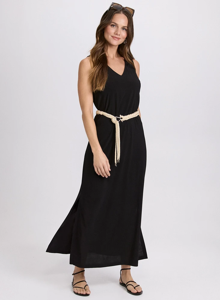 Robe maxi en jersey