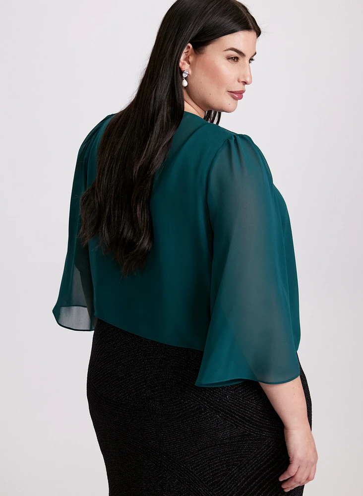 Short Chiffon Bolero