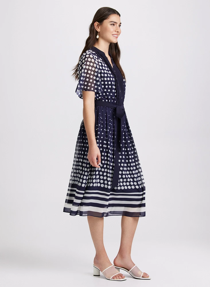 Gradient Polka Dot Dress